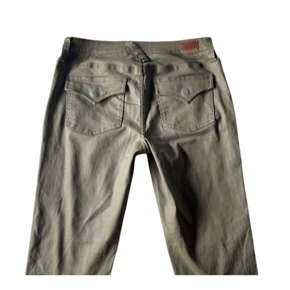 Joie Women's Sz 27 Park Mid Rise Coated Skinny Pants in "Fatigue" Green Pants - Picture 9 of 16